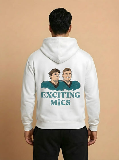 Heavyweight Hoodie Back - White