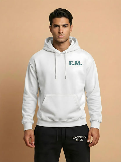 Heavyweight Hoodie Front - White